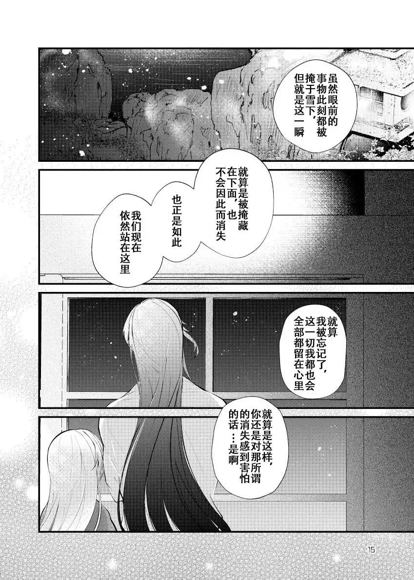 Page 14 of doujinshi 暮雪中被炉与夜话淡淡