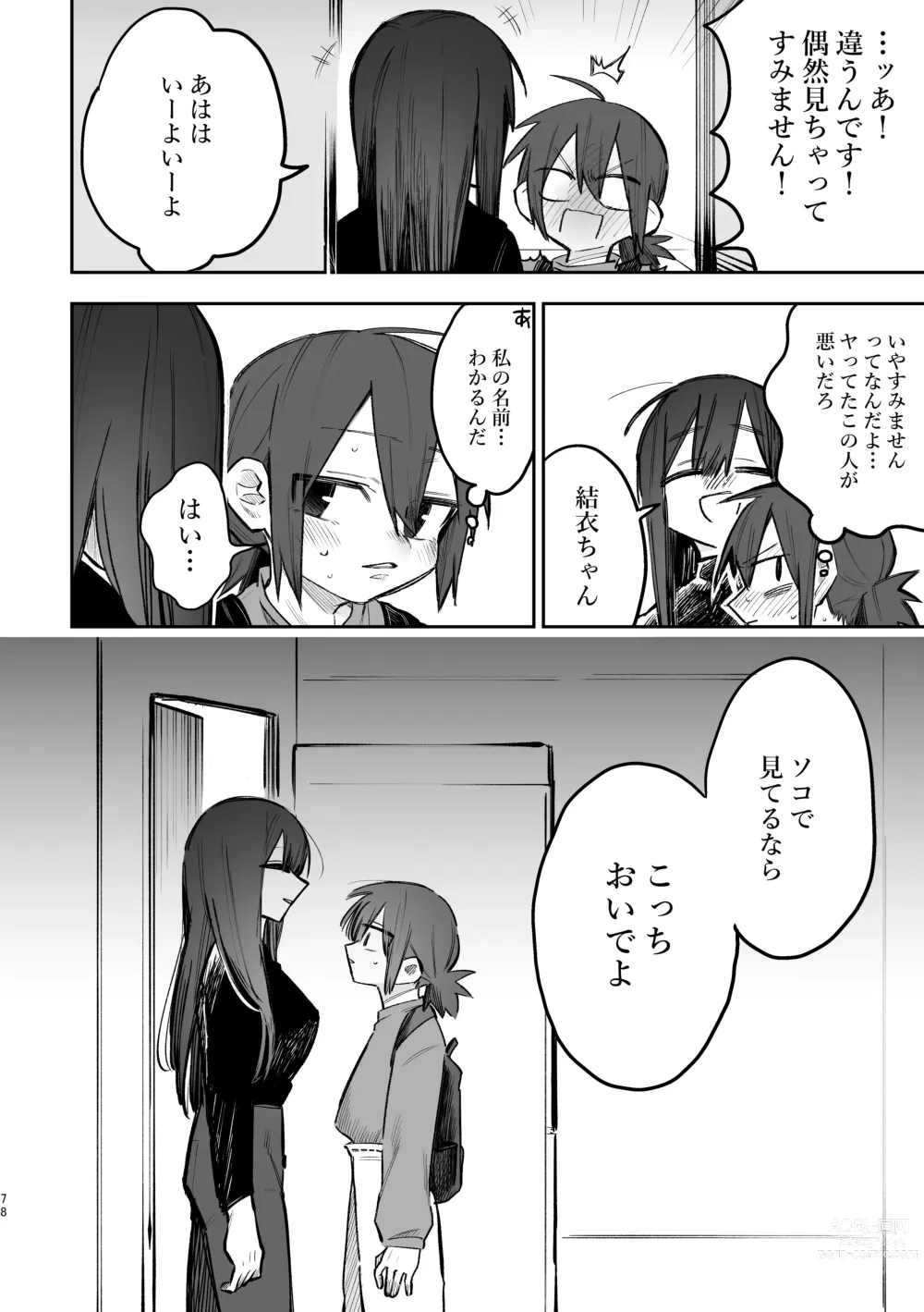 Page 79 of doujinshi 3P Yuri Ecchi Anthology