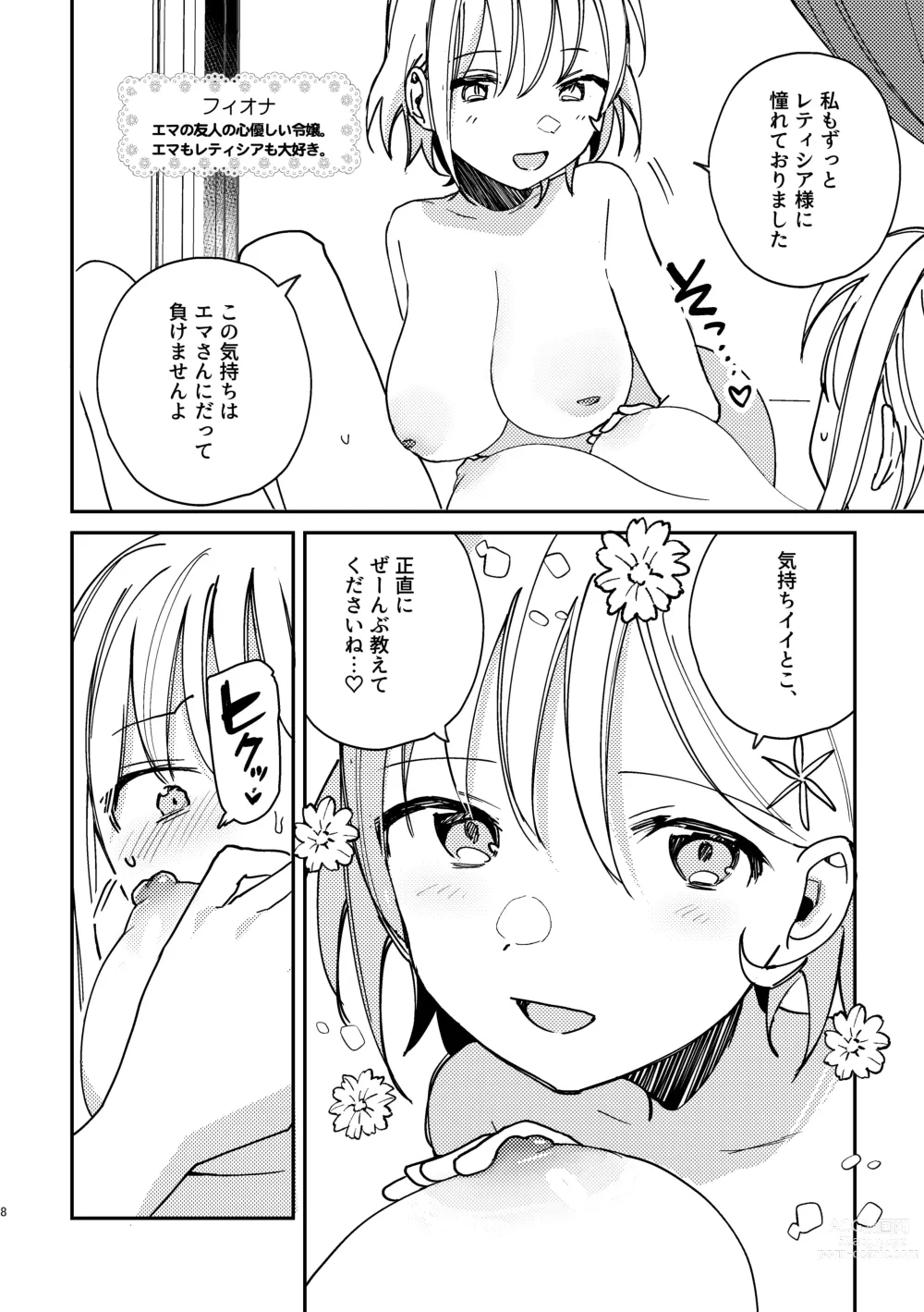 Page 9 of doujinshi 3P Yuri Ecchi Anthology