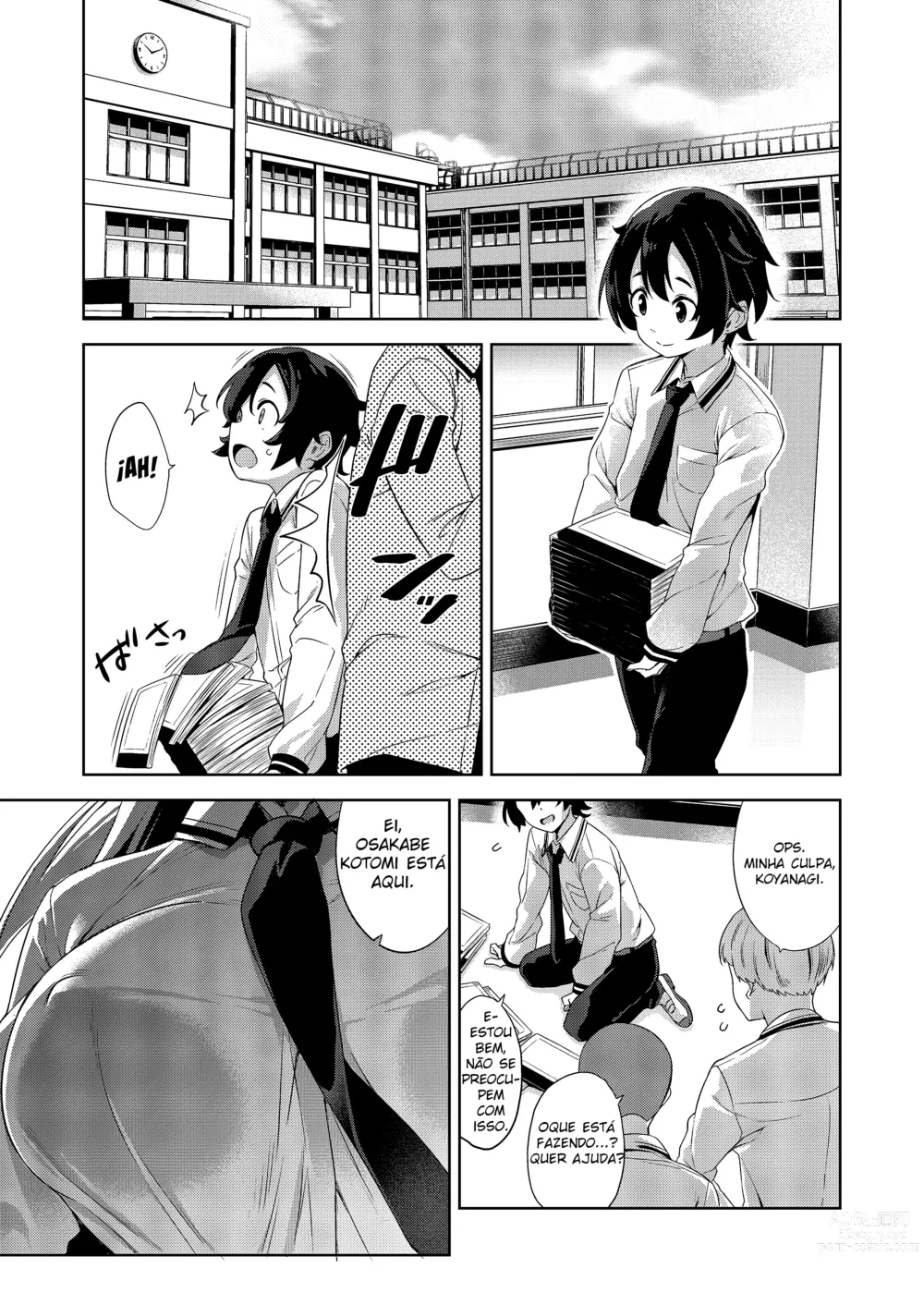 Page 3 of doujinshi Gakkou to Bed ja Seihantai no, Okkina Kanojo.