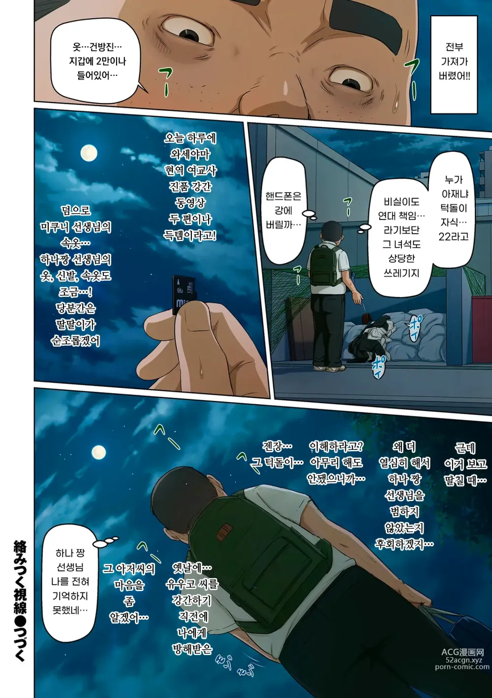 Page 143 of manga 휘감기는 시선 3