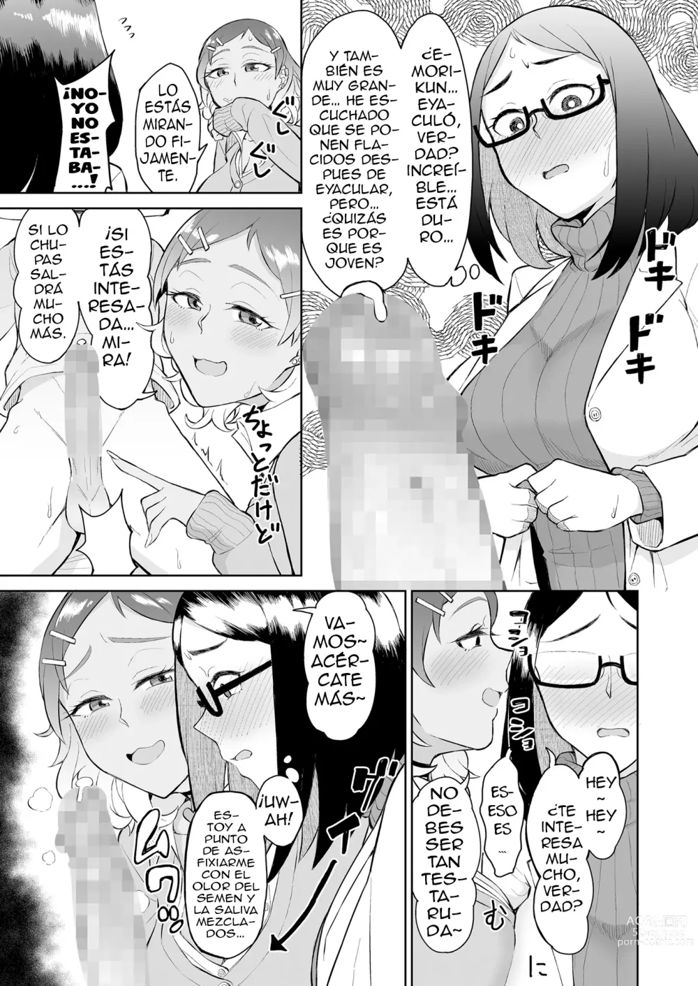 Page 10 of doujinshi Siendo Exprimido En La Enfermeria Por Una Gal Puta Y Una Enfermera Virgen