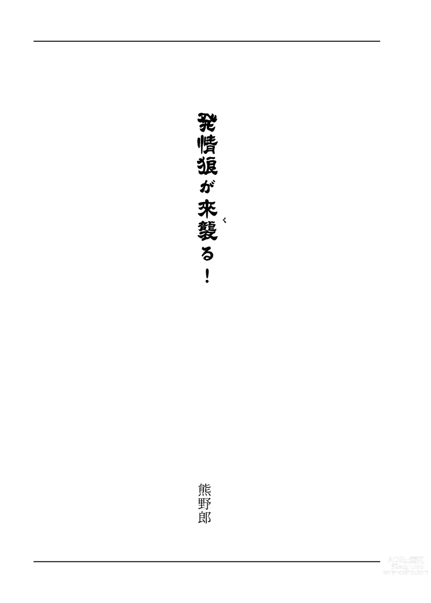 Page 3 of doujinshi 【例大祭20新刊】東方R-18小説本「発情狼が来襲る！」