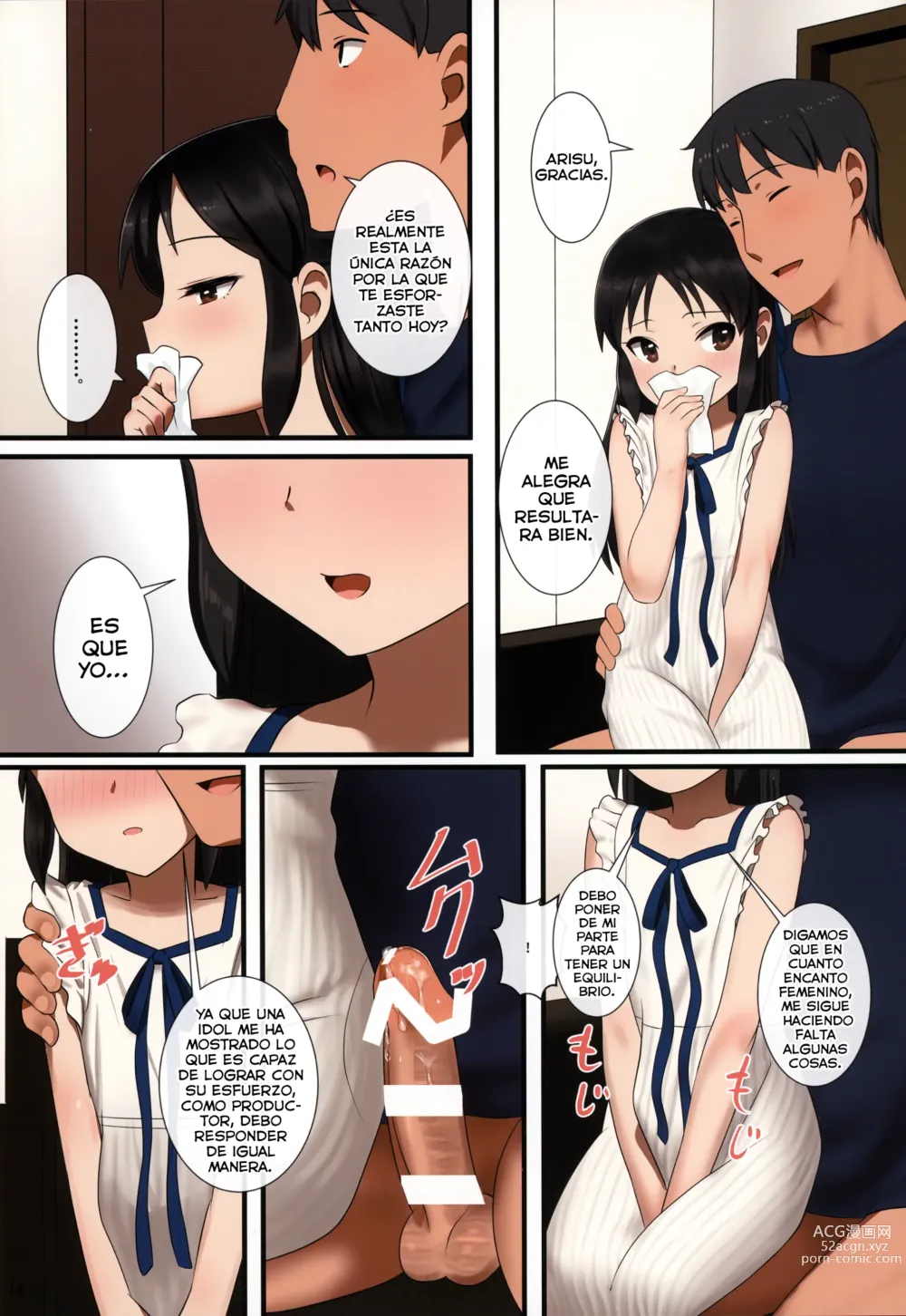 Page 14 of doujinshi Tachibana Arisu wa P ga Suki 2