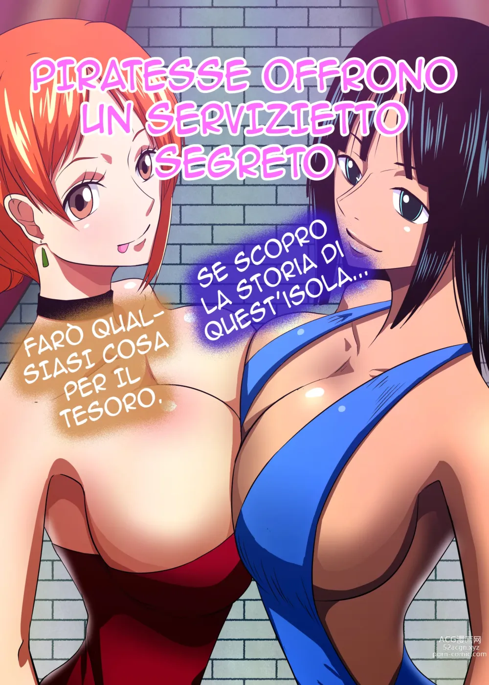 Page 1 of doujinshi Piratesse offrono un servizietto segreto