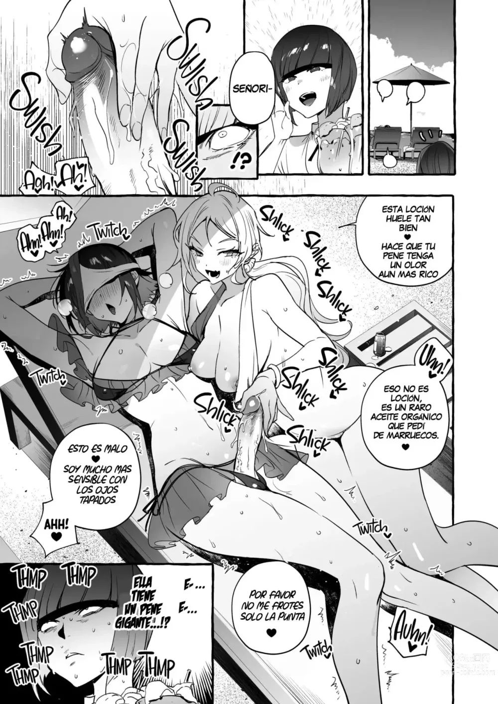 Page 10 of doujinshi Futanari-san to Nonke-san Vacance Hen