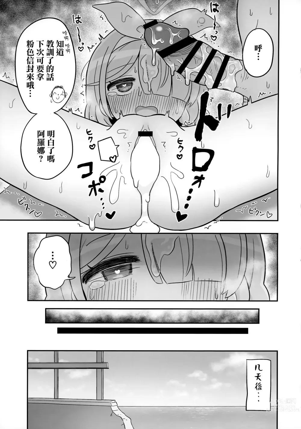 Page 15 of doujinshi Aofuutou shika Motte kite kurenai Arona-chan o Oshioki suru Hon