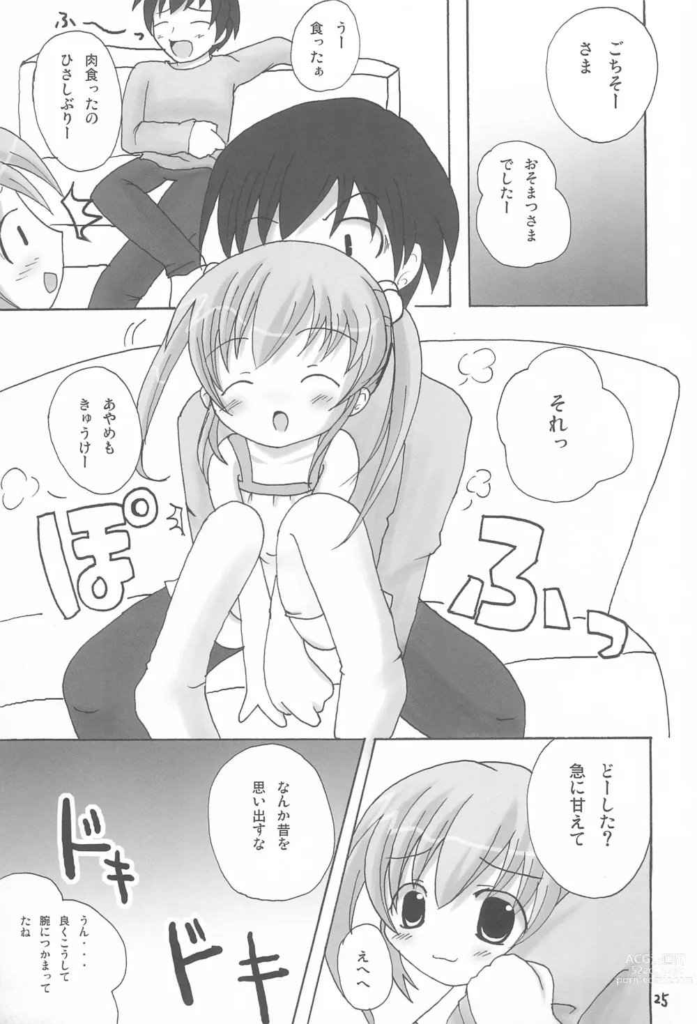 Page 25 of doujinshi Twintail na Onnanoko Hon 1.2.3.Tsumechaimashita.