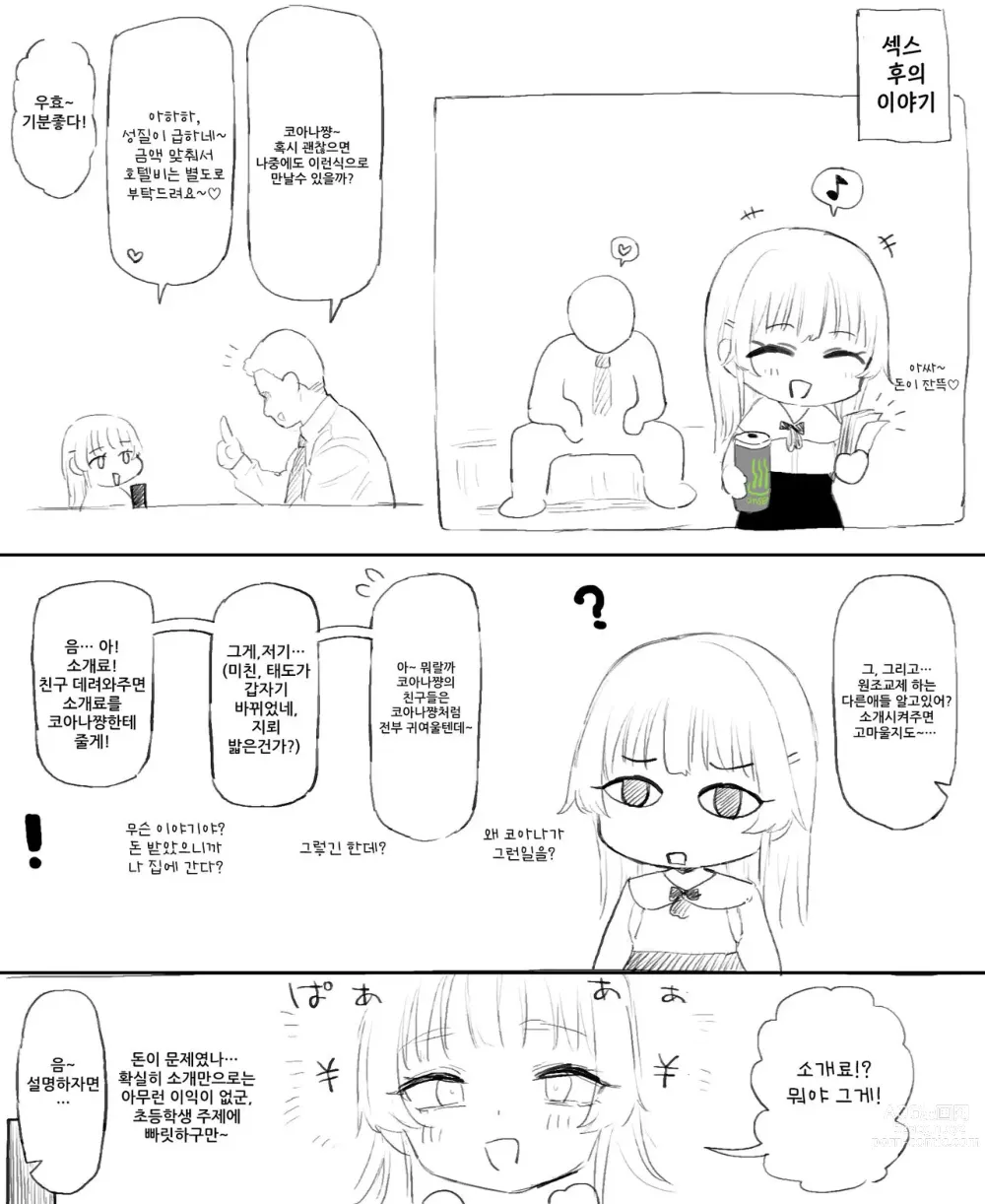 Page 10 of doujinshi Jirai-kei JS Papakatsu Ecchi E I 지뢰계 JS 원조교제 야한책