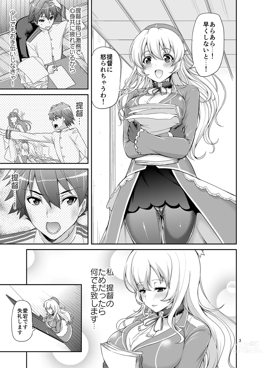 Page 2 of doujinshi Panpakapan!! Atago Fever