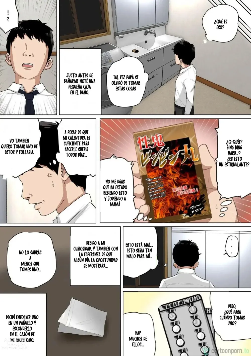 Page 14 of doujinshi Lidiando con el deseo sexual como madre todos los dias