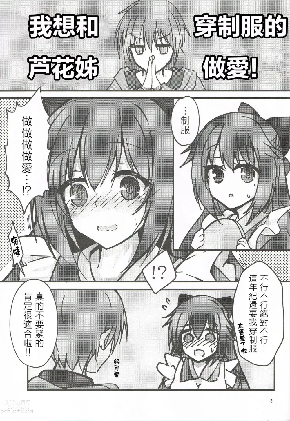 Page 2 of doujinshi Tanomeba Seifuku H Shite Kureru Osananajimi no Onee-san