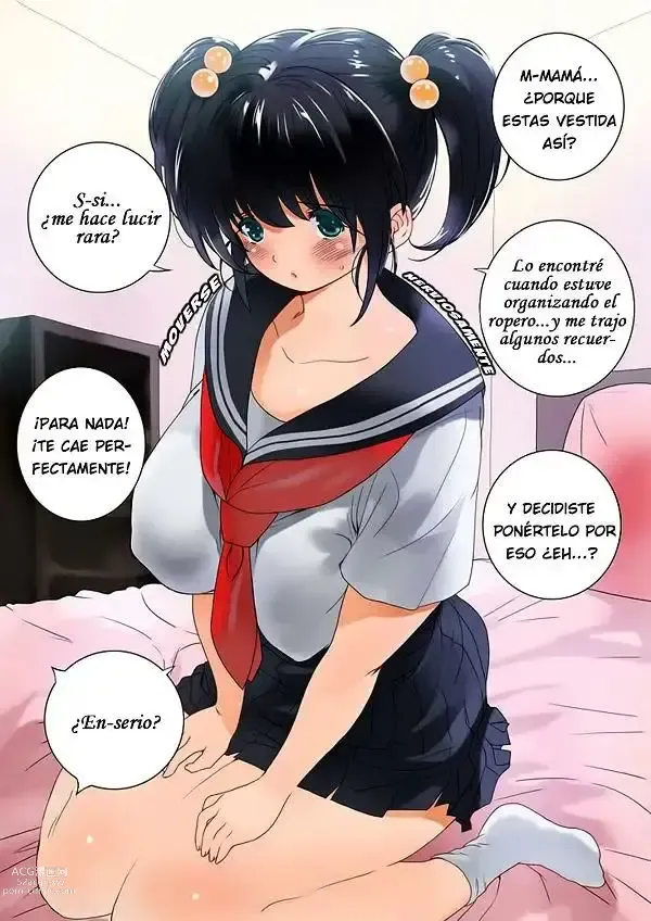 Page 29 of doujinshi Omamagoto Hasegawa-san chi no Oyakokankei Niwame Haha to Seifuku