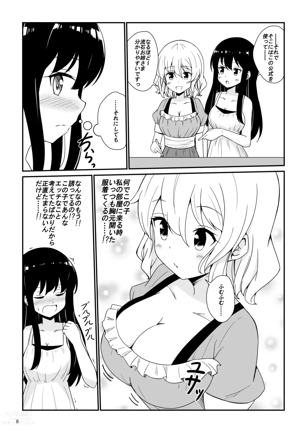 Page 9 of doujinshi Watashi, Onee-sama no Yuri Dorei ni Narimasu