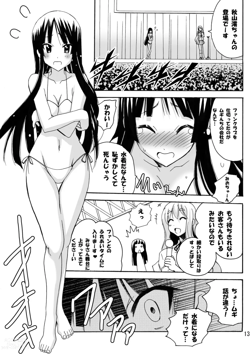 Page 13 of doujinshi Mio No Asoko Ga Taputapu Jikan