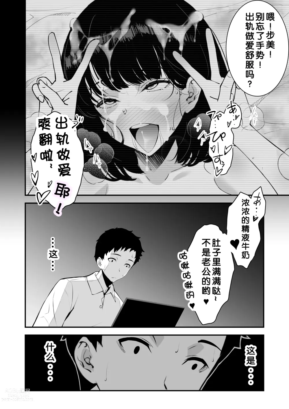 Page 21 of doujinshi Aisai, Ochiru ~ Uwaki Sex de Oho-goe Zetchou Akume suru Kyonyuu Tsuma no Netorare o Oredake ga Shiranai 〜