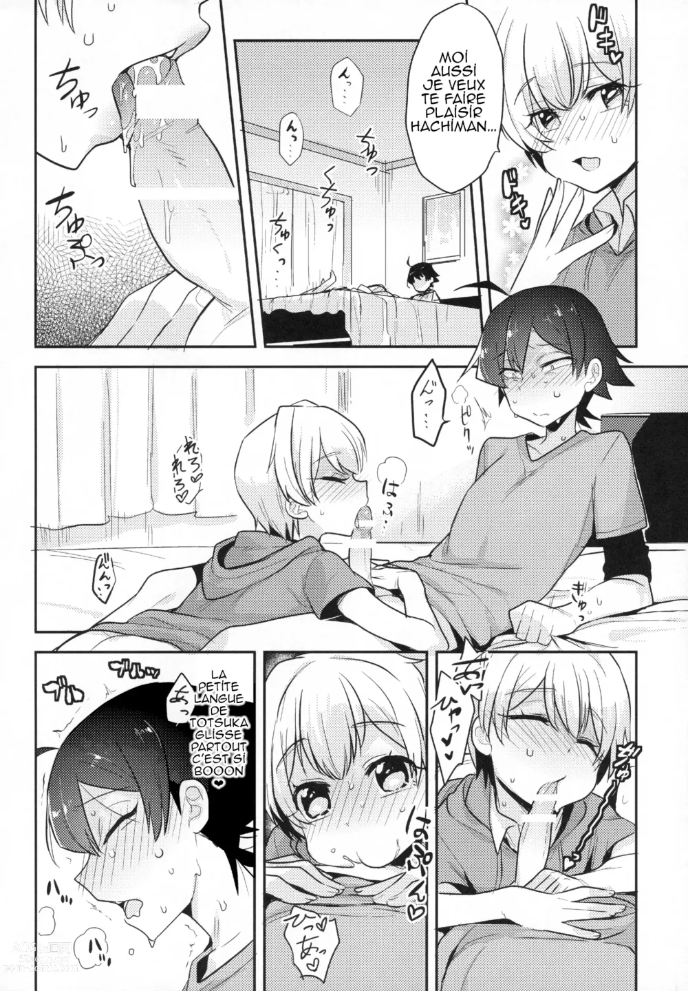 Page 10 of doujinshi Tenshi Kawaii Totsuka no Dekamara de Mesu ni Sareru Hachiman no Hon.