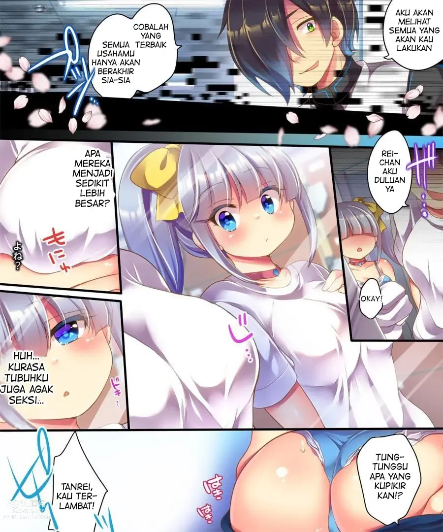 Page 20 of doujinshi Dennou Sekai ni Torawarete ~Onna Avatar de Seihoushi Jugyou, Uketemasu~