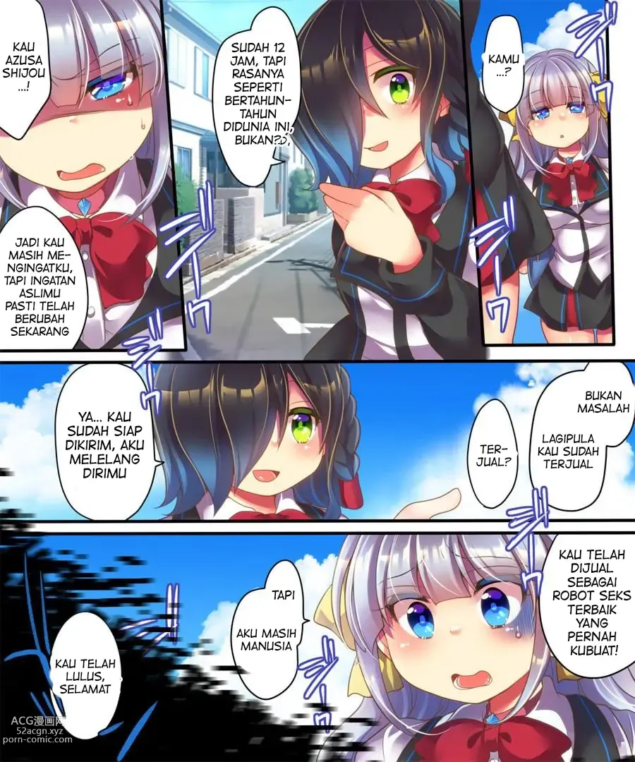 Page 41 of doujinshi Dennou Sekai ni Torawarete ~Onna Avatar de Seihoushi Jugyou, Uketemasu~