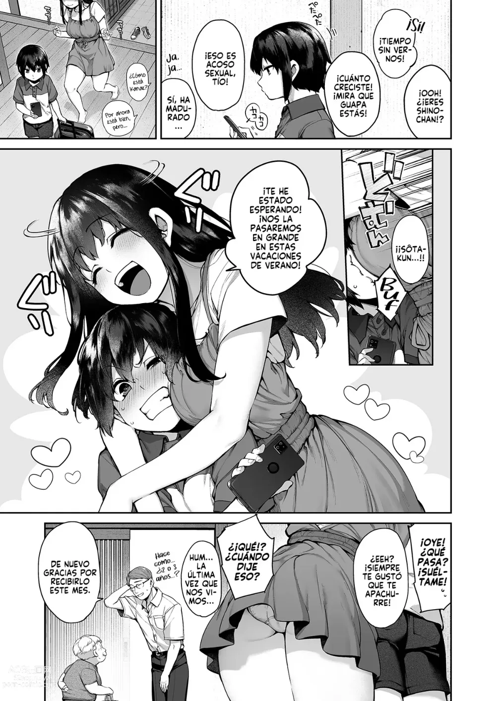 Page 4 of doujinshi Otona ni Naru Natsu -Oboetate H ni Dohamari suru Inaka OneShota-