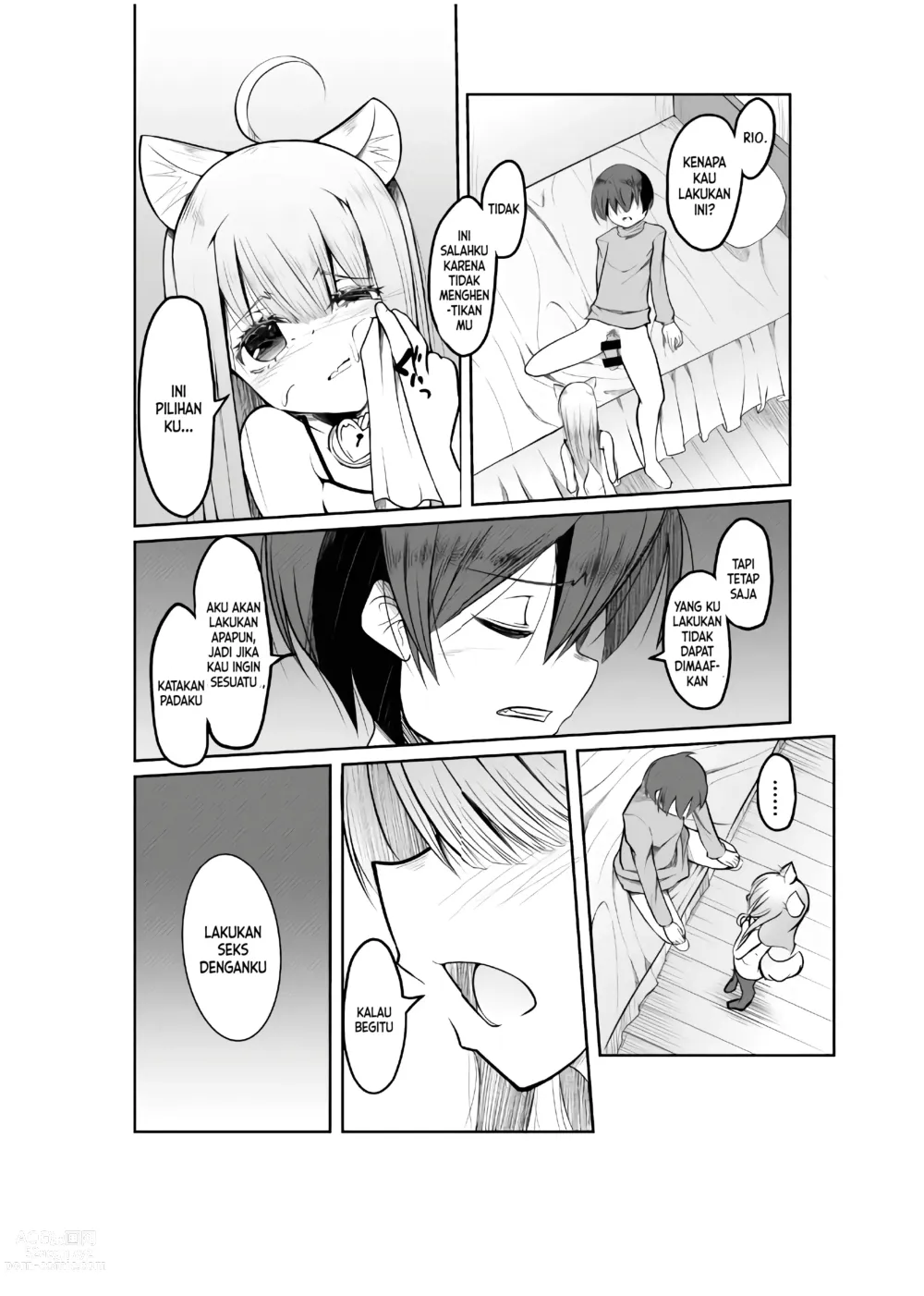 Page 11 of doujinshi Game no Sekai ni Teni Shita TS Wanko ga Issho ni Teni Shita Yuujin to Uyokyokusetsu o Hete Musubareru Hanashi