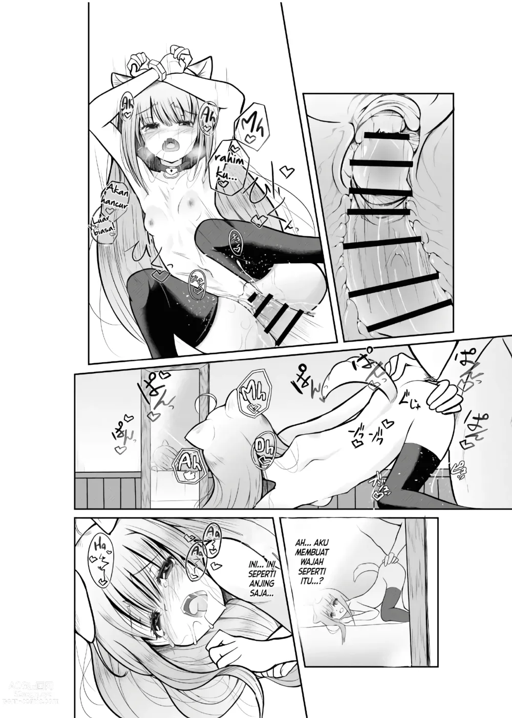 Page 25 of doujinshi Game no Sekai ni Teni Shita TS Wanko ga Issho ni Teni Shita Yuujin to Uyokyokusetsu o Hete Musubareru Hanashi