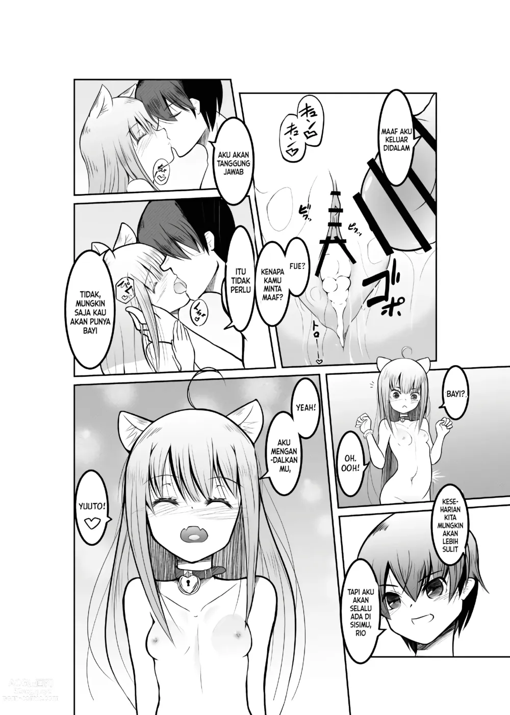 Page 29 of doujinshi Game no Sekai ni Teni Shita TS Wanko ga Issho ni Teni Shita Yuujin to Uyokyokusetsu o Hete Musubareru Hanashi