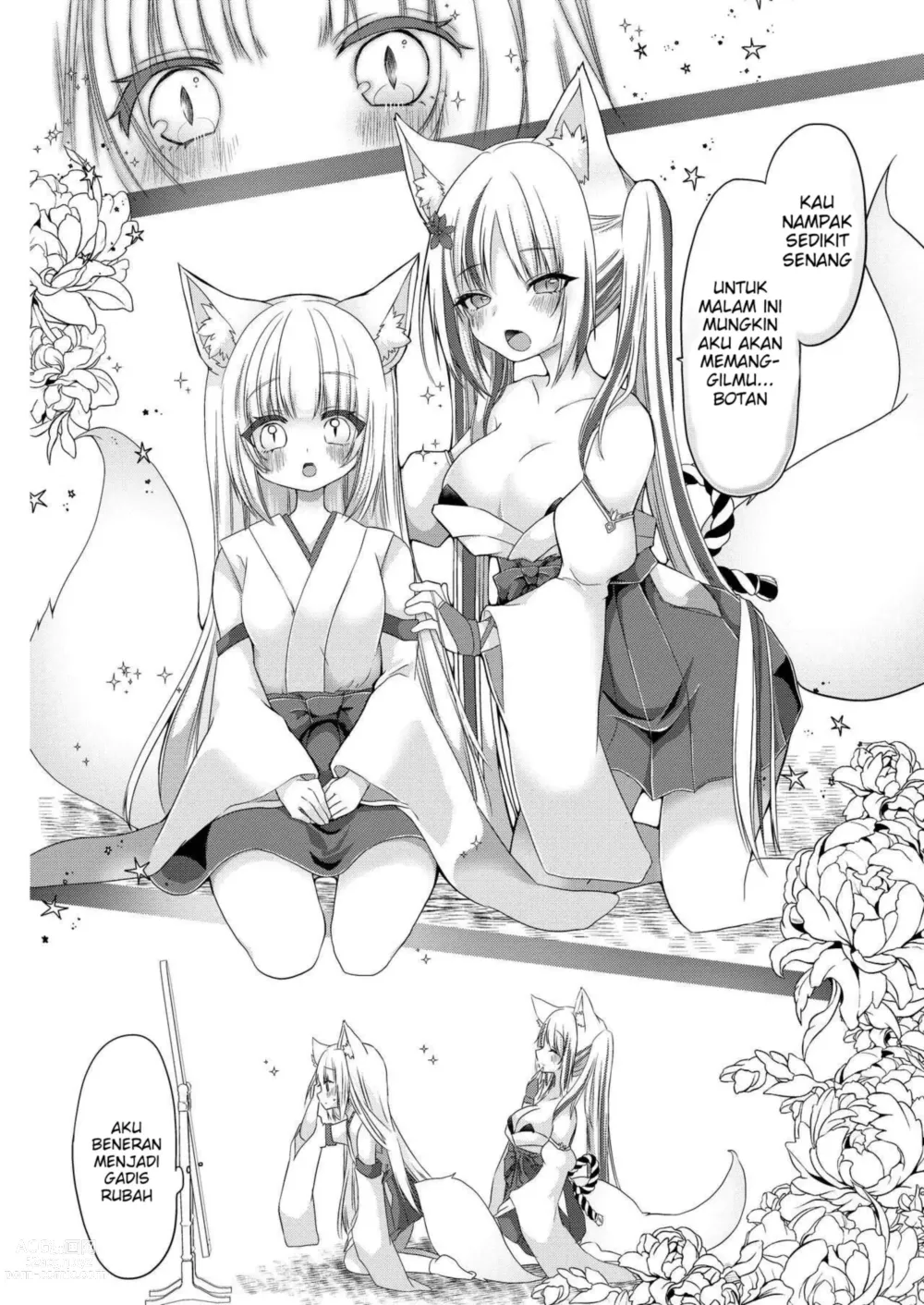 Page 12 of doujinshi Kitsunemusume Miko Ichiya Taiken Course?!