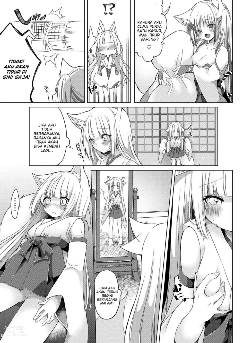 Page 15 of doujinshi Kitsunemusume Miko Ichiya Taiken Course?!