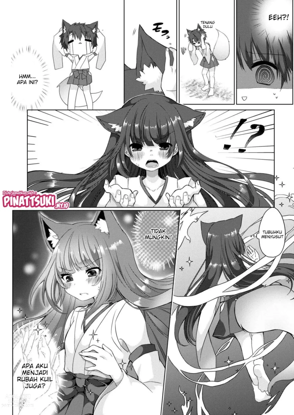 Page 8 of doujinshi Kitsunemusume Miko Ichiya Taiken Course?!