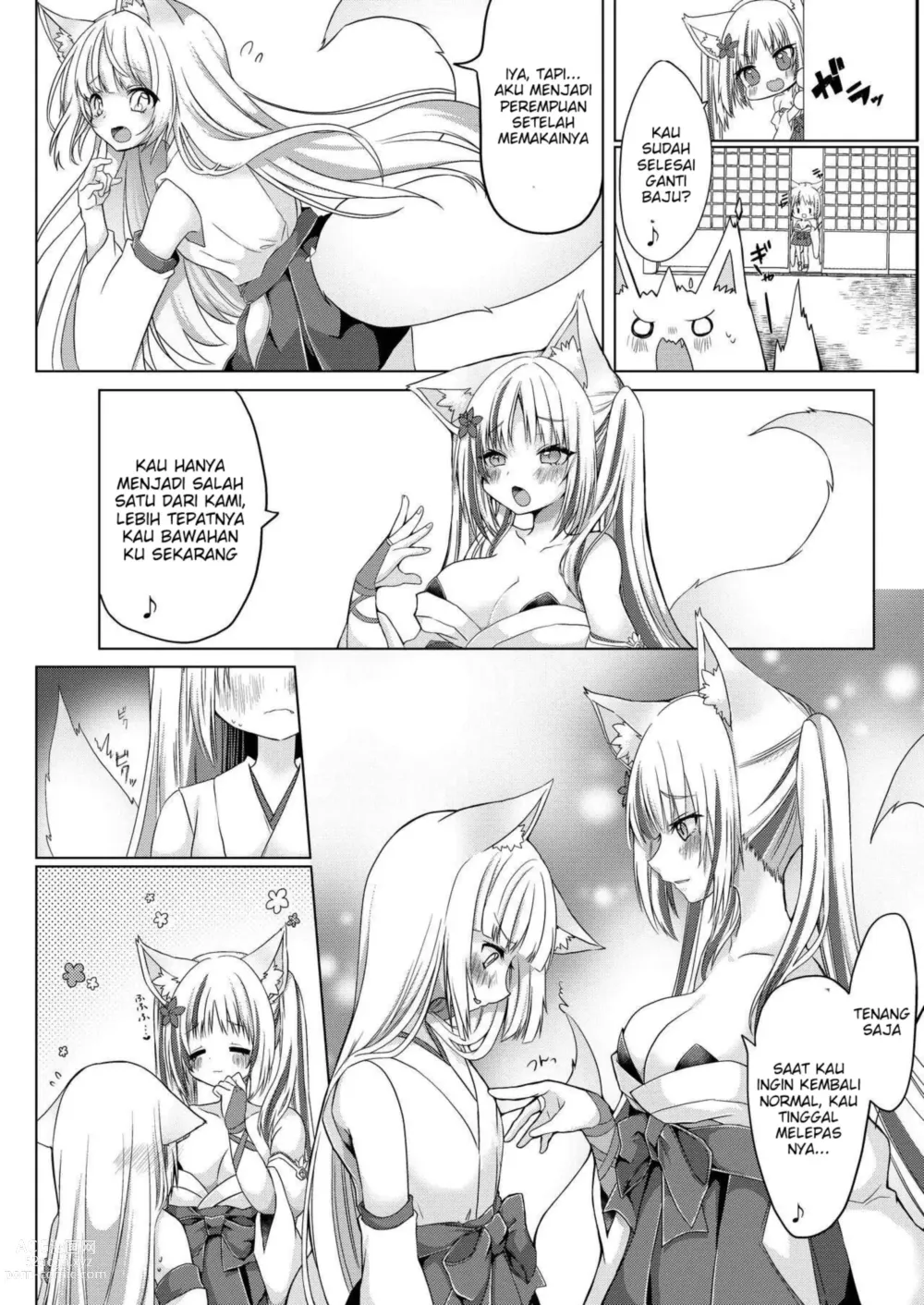 Page 10 of doujinshi Kitsunemusume Miko Ichiya Taiken Course?!