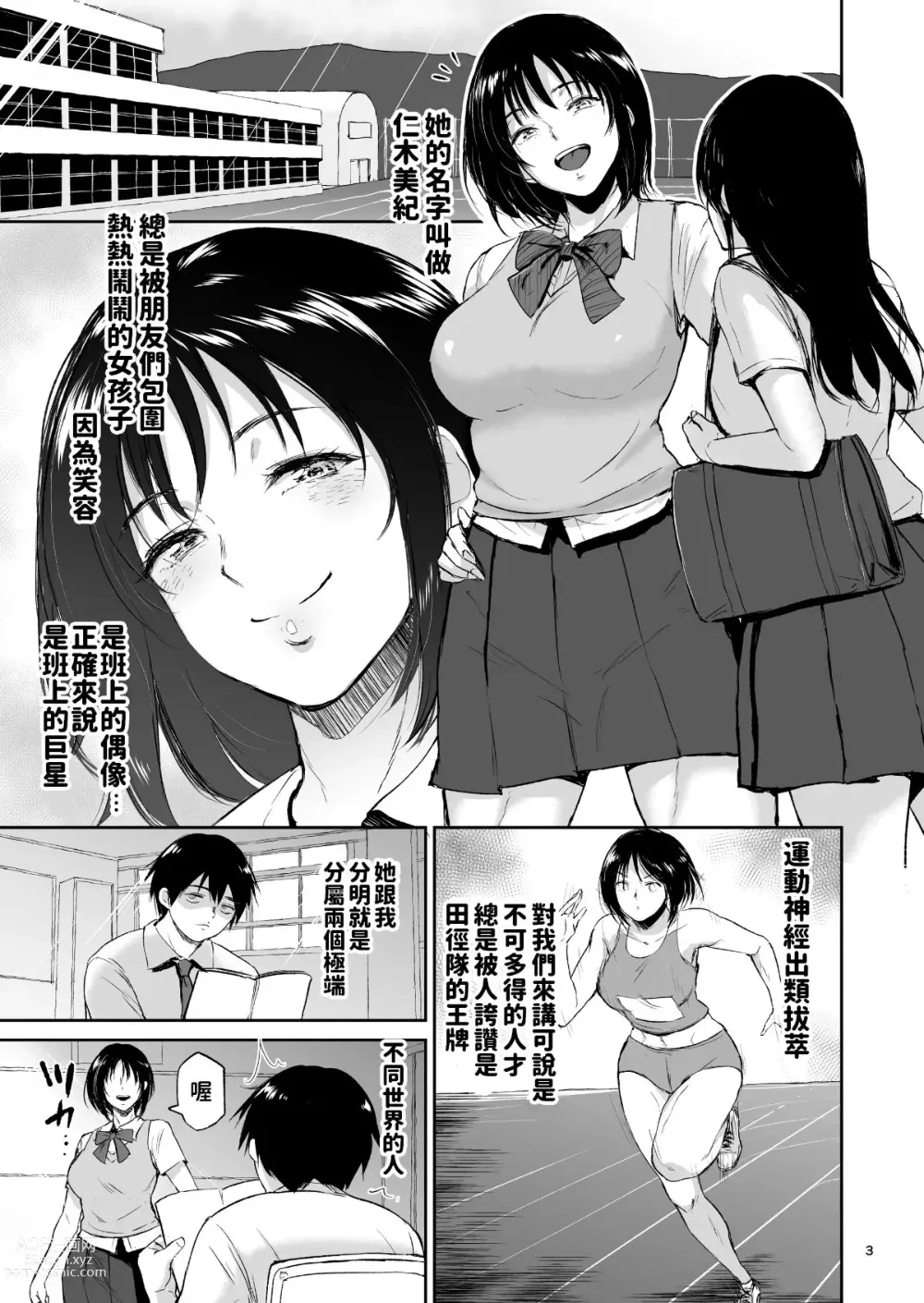 Page 2 of doujinshi Minkan Gasshuku Rikujou Joshi Niki Minori to Hitome o Nusunde...