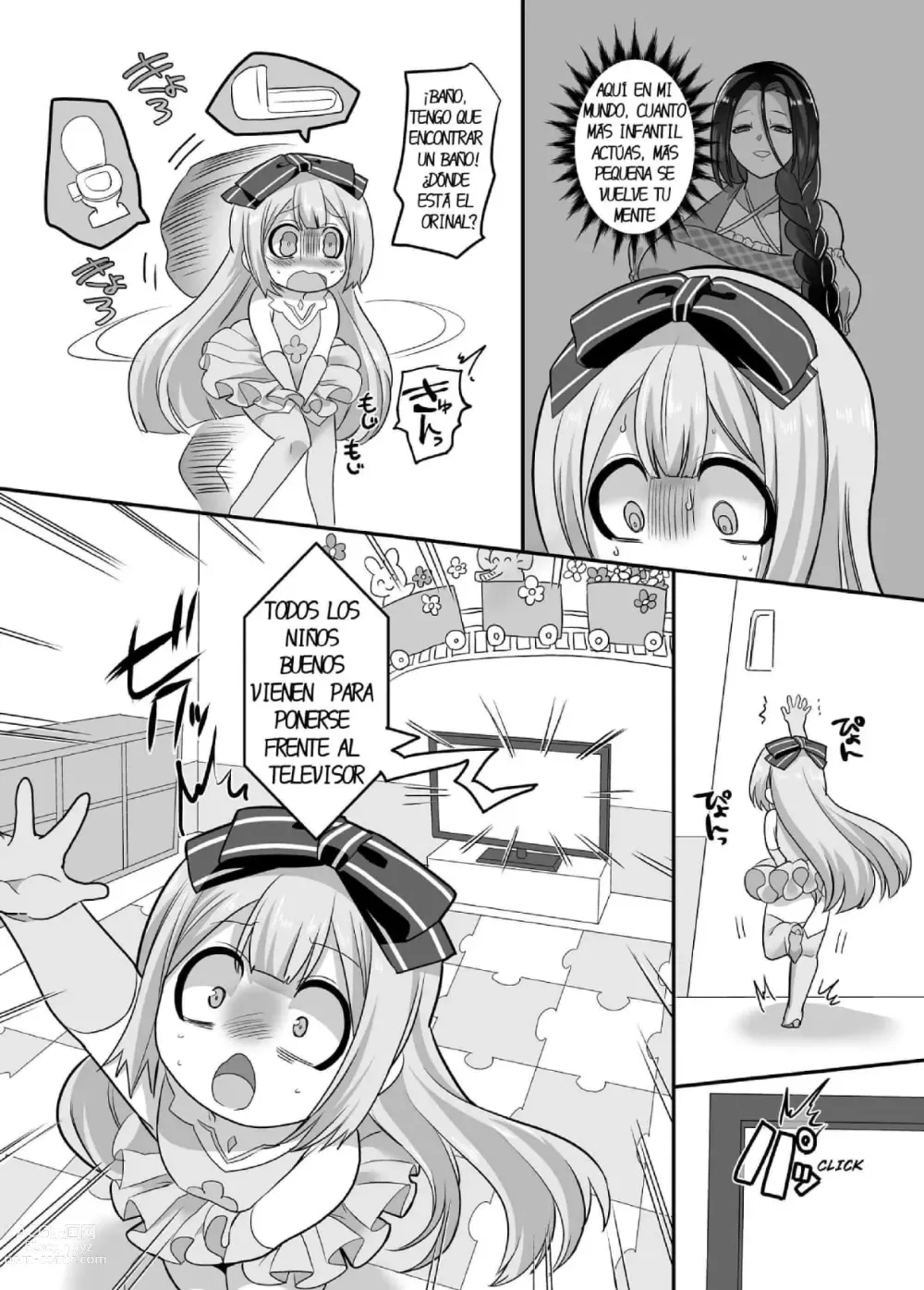 Page 18 of doujinshi TS Omorashi Hero wa, Mama ni Katemesen!