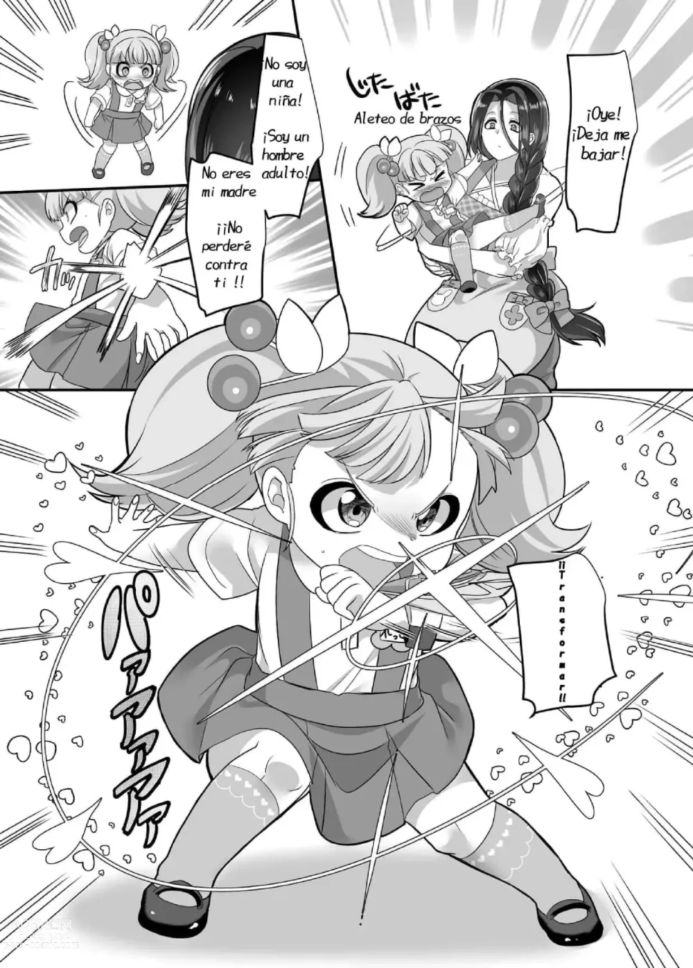 Page 24 of doujinshi TS Omorashi Hero wa, Mama ni Katemesen!