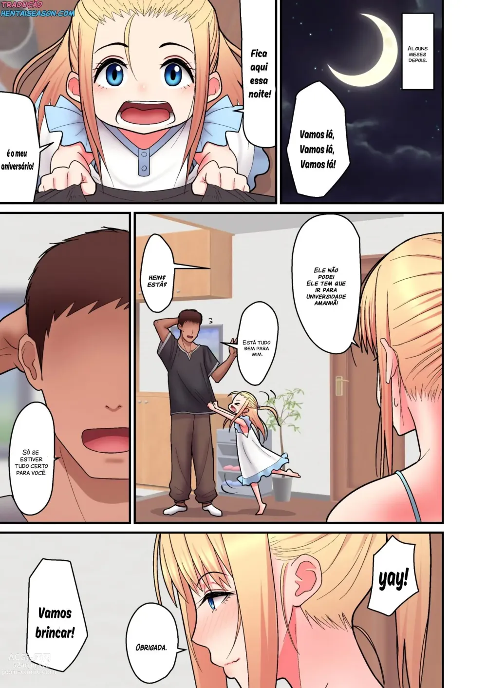 Page 11 of doujinshi Kinpatsu Single Mother to Icha Love Suru Hon