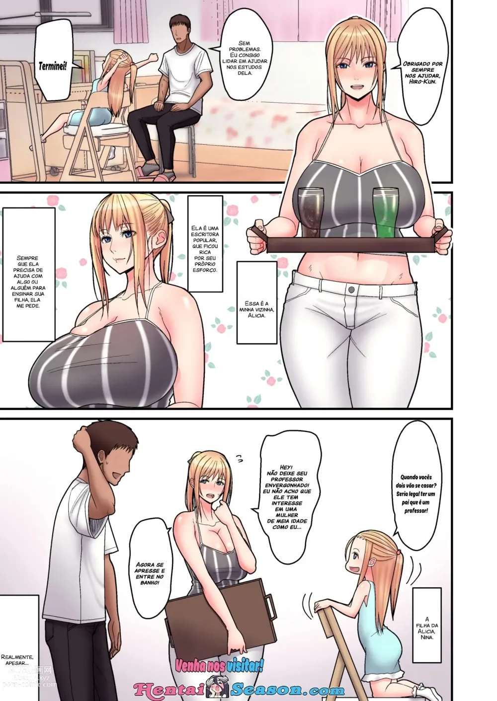 Page 3 of doujinshi Kinpatsu Single Mother to Icha Love Suru Hon