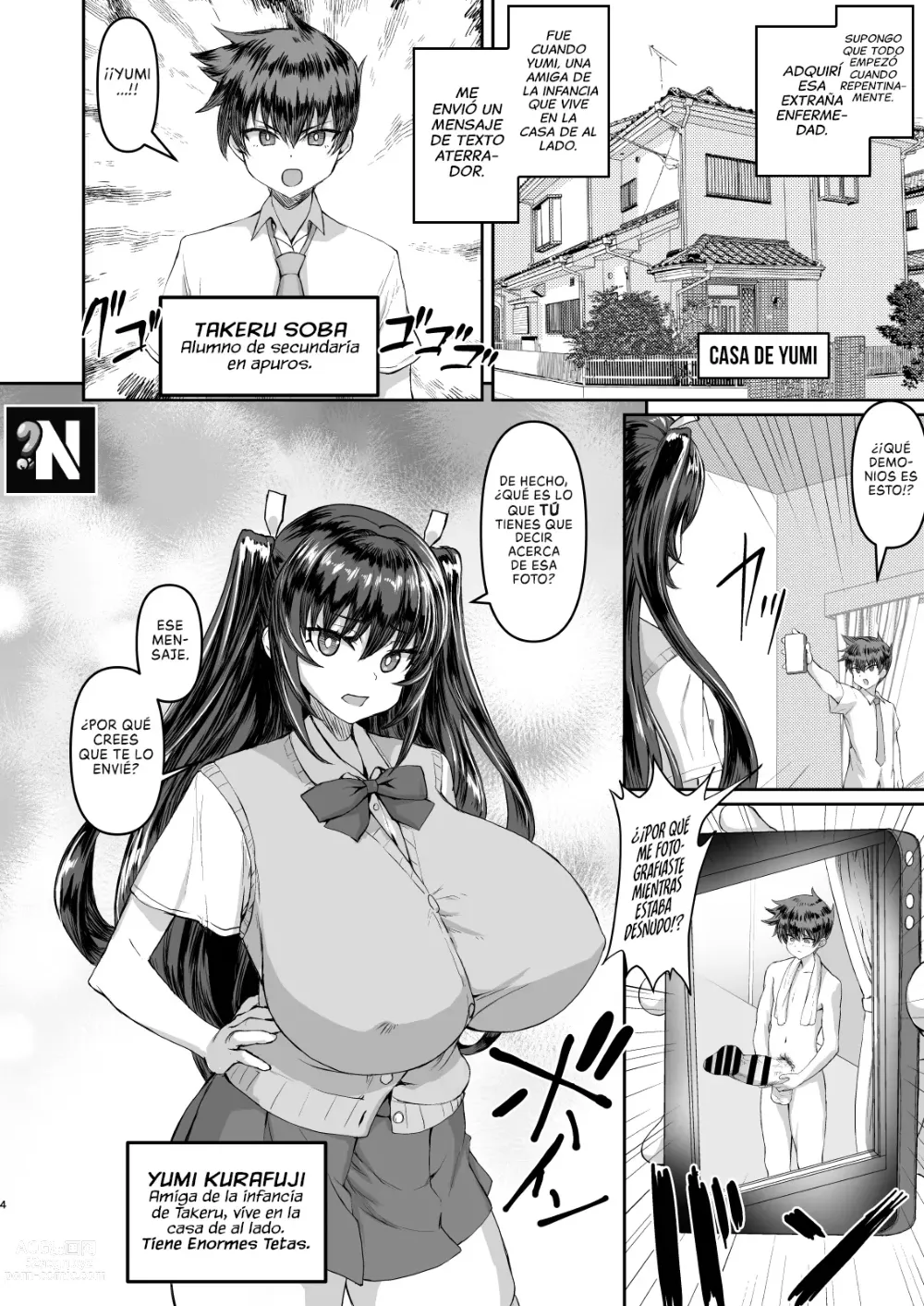 Page 4 of doujinshi Cuando mi Polla se puso Grande, mi Amiga de la Infancia y sus Amigas de Tetas Enormes Entraron en Celo y me Hicieron un Harem