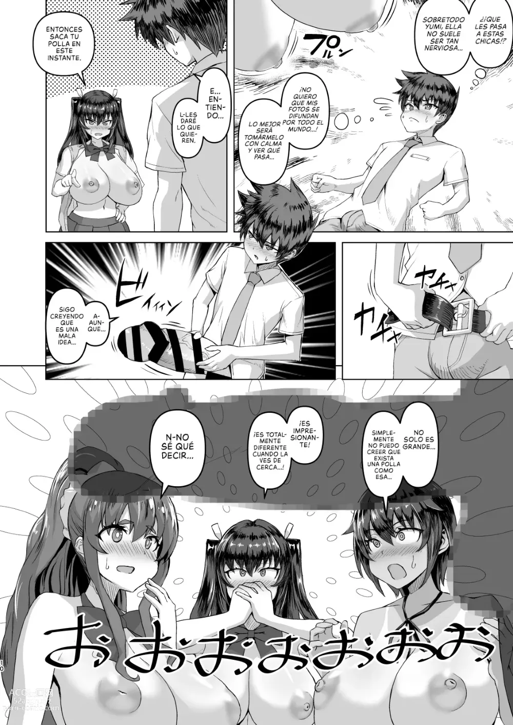 Page 10 of doujinshi Cuando mi Polla se puso Grande, mi Amiga de la Infancia y sus Amigas de Tetas Enormes Entraron en Celo y me Hicieron un Harem