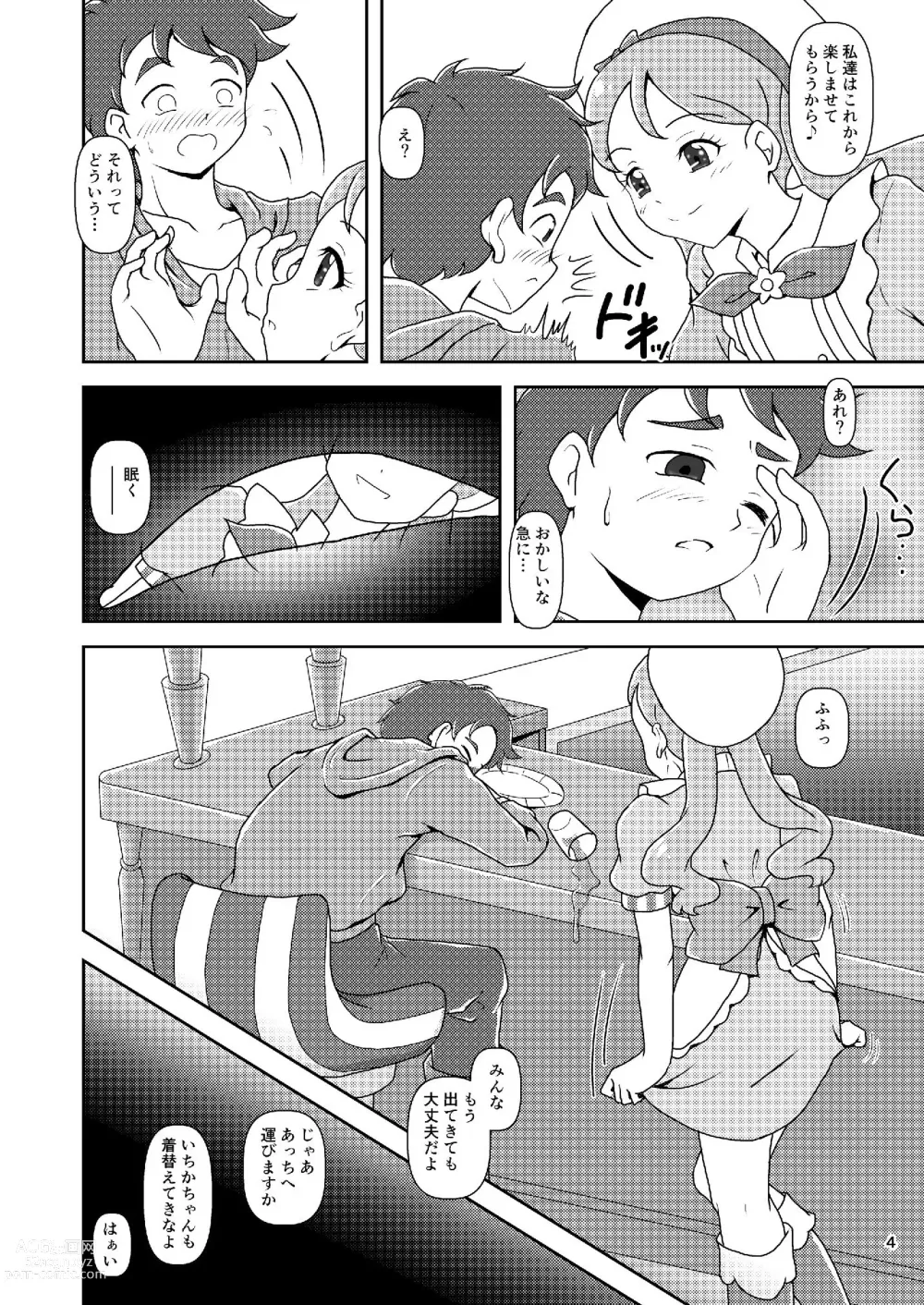 Page 4 of doujinshi Kirakira Zuricure Ashi Mode