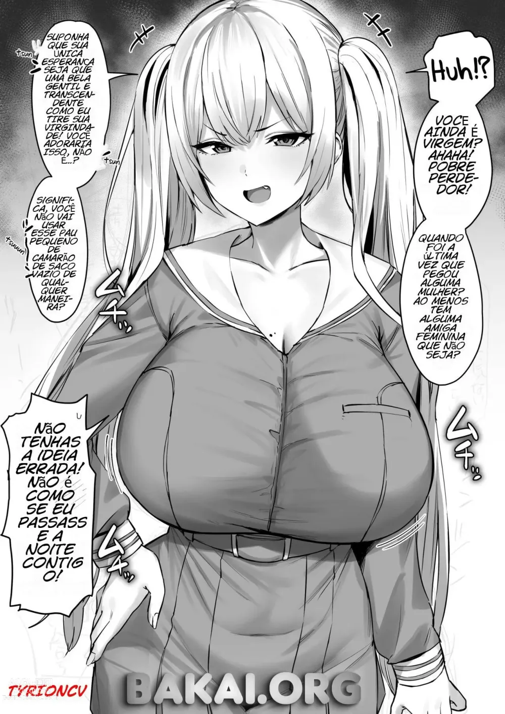 Page 1 of doujinshi Katte ni Doutei to Kanchigai shite kuru Kotekote no Tsundere Kinpatsu Twintail [pt-BR] [Tyrioncv] - Bakai.org