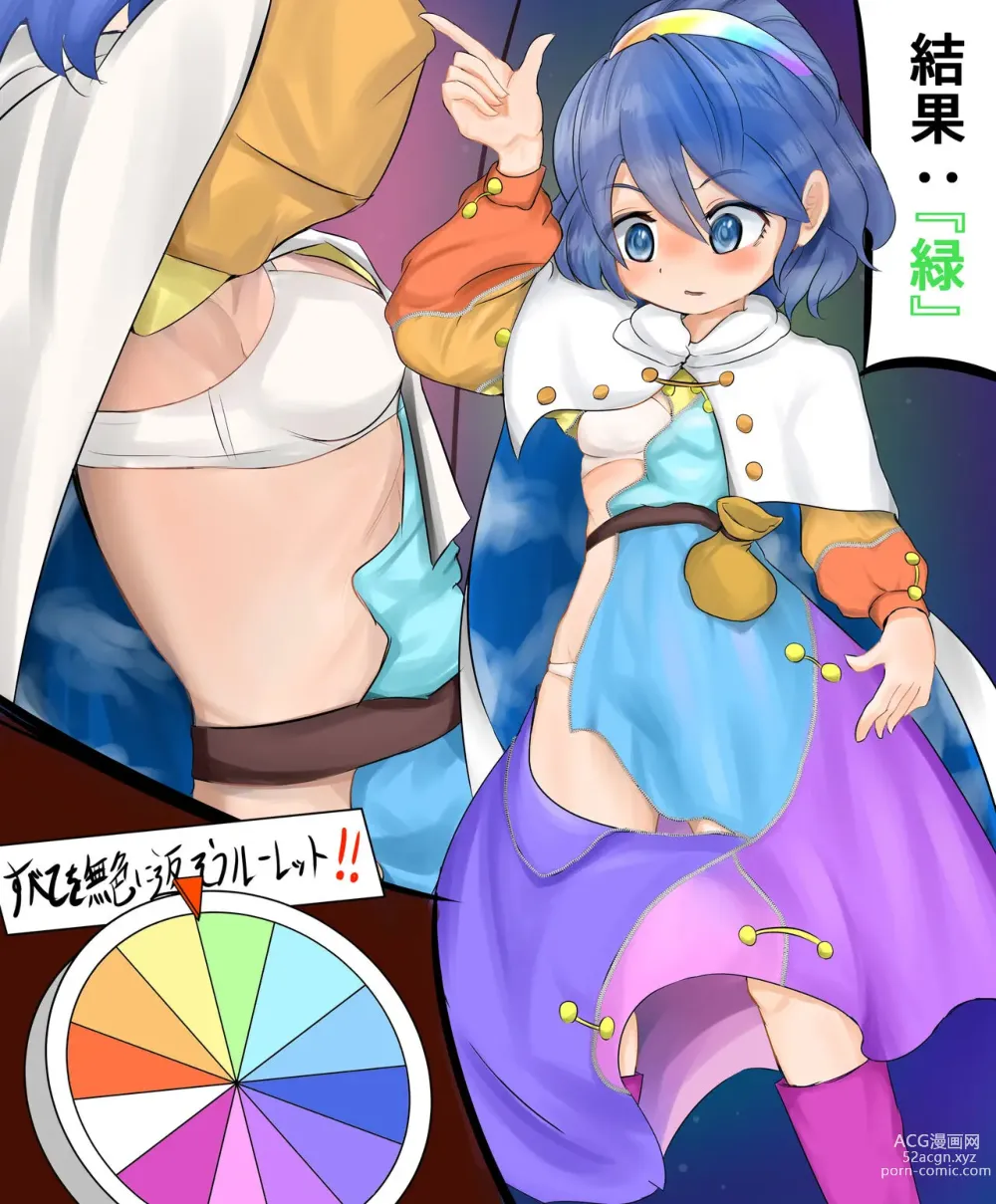 Page 10 of doujinshi Fubin Sugiru Chima-tan Roulette!!