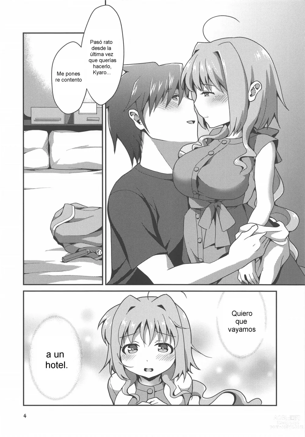 Page 3 of doujinshi Ecchi na Mizugi mo Susunde Kite Kureru Caropai-san.