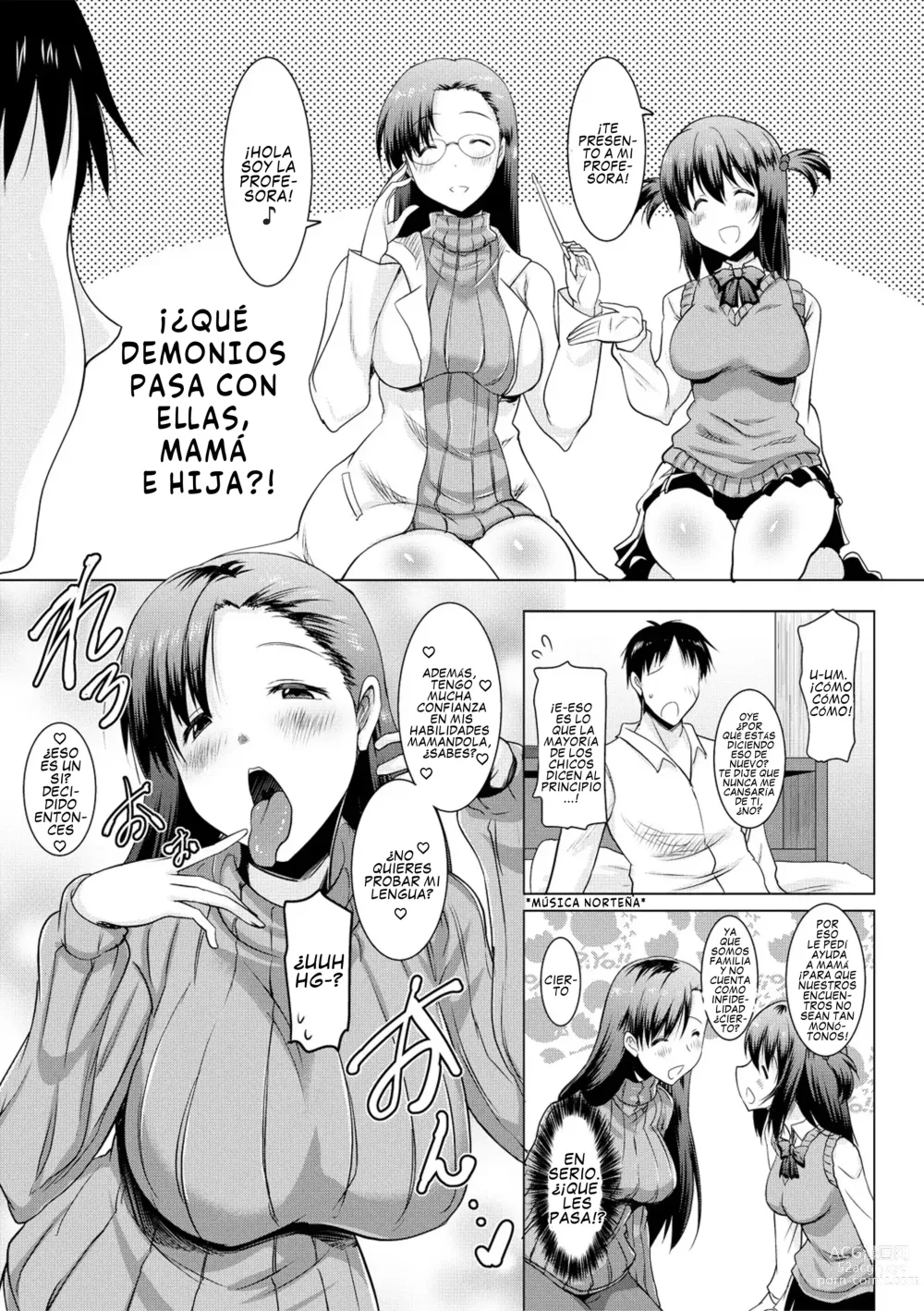 Page 48 of manga Kyonyuu Oyako no Shita to Shikyuu ni Renzoku Shasei Ch. 1-3