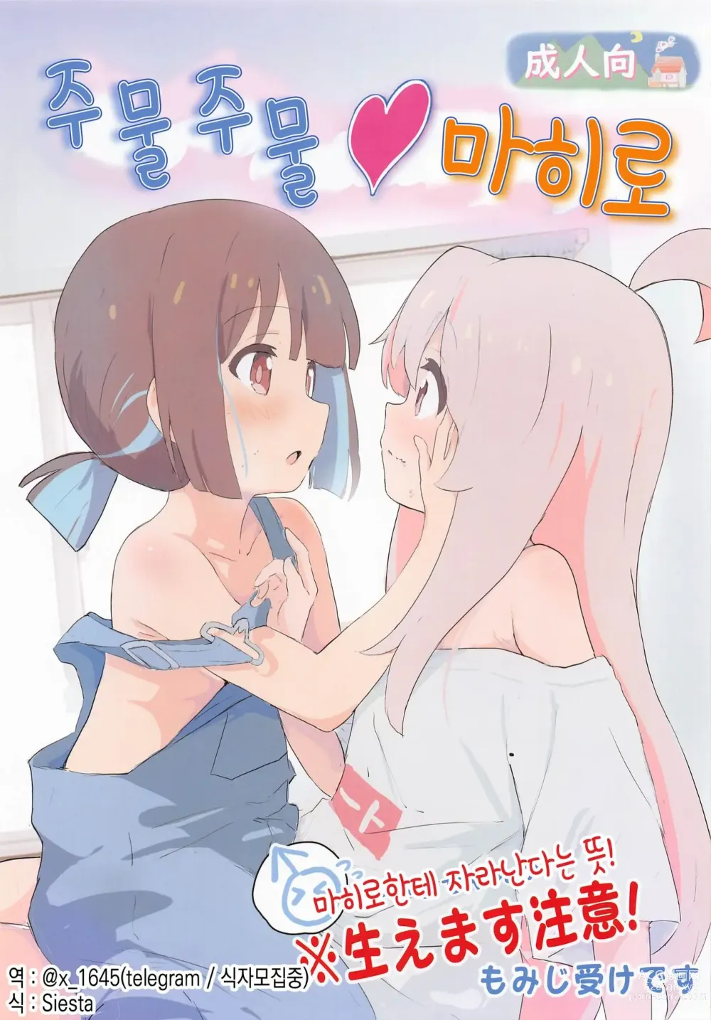 Page 1 of doujinshi 주물주물마히로