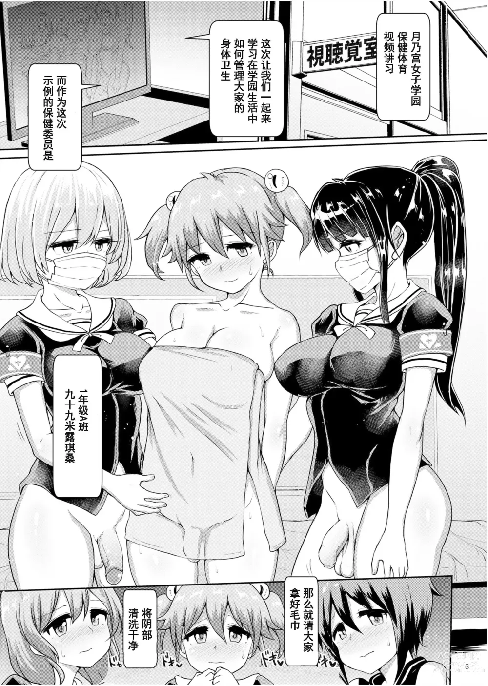 Page 2 of doujinshi Futanarikko Shintai Kensa (decensored)