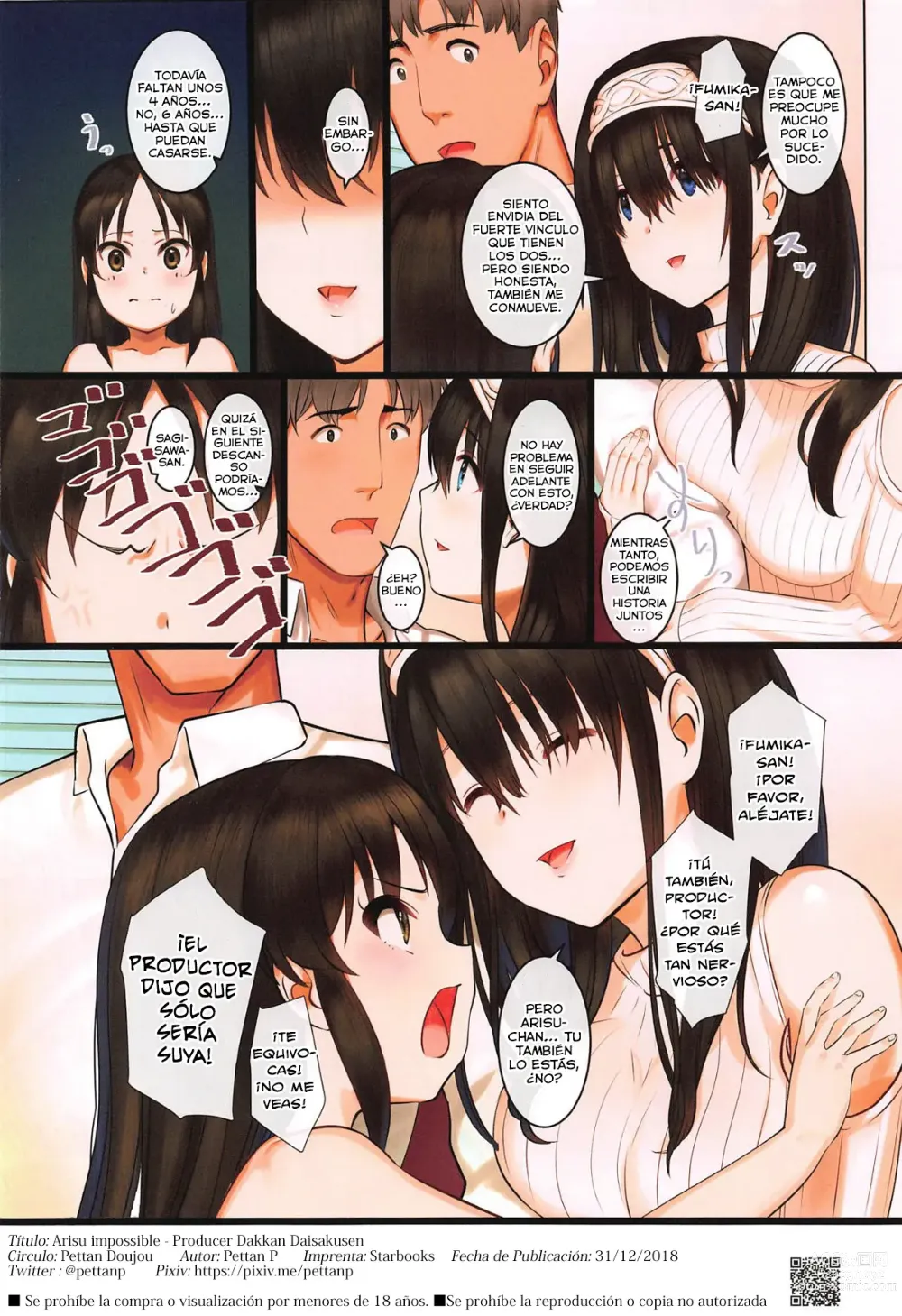 Page 33 of doujinshi Arisu impossible - Producer Dakkan Daisakusen