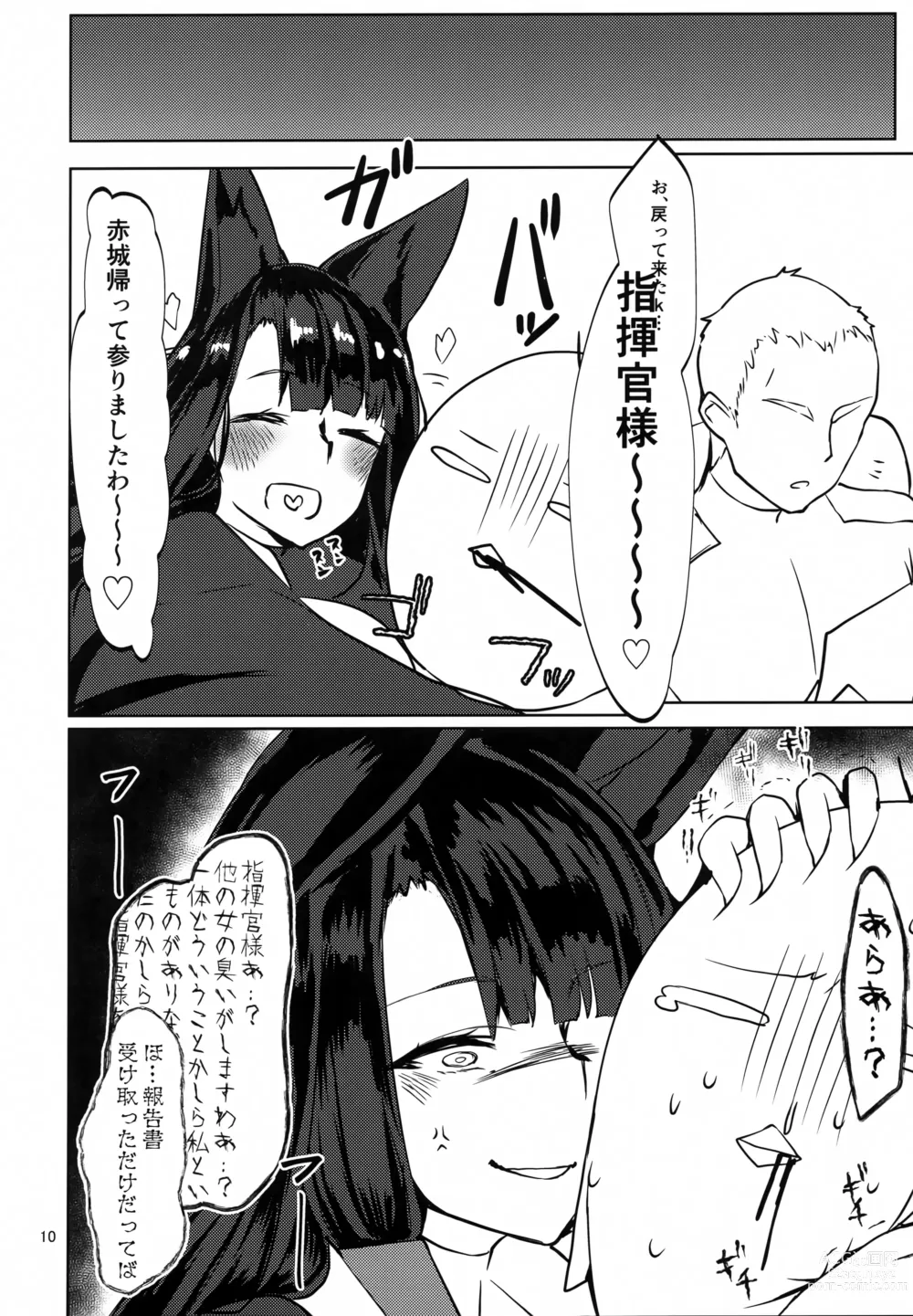 Page 9 of doujinshi Gouzentaru Ichigura Kitsune Tachi to no Chigiri <Kaga Hen>