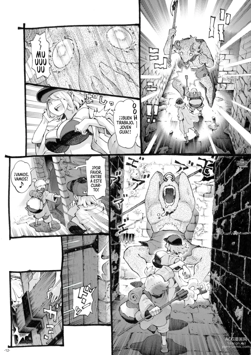 Page 12 of doujinshi La Steamer De Laberinto, Slime Tofu, Quiere Ser Follada En El Laberinto