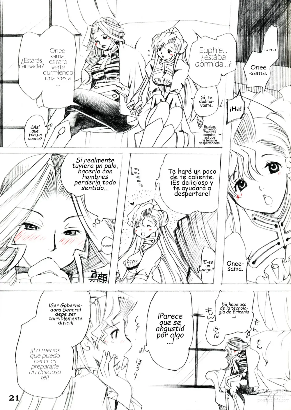 Page 21 of doujinshi Futanari Euphemia x Kyonyuu Cornelia