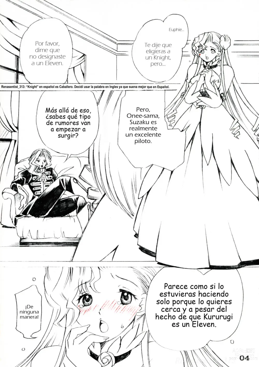 Page 4 of doujinshi Futanari Euphemia x Kyonyuu Cornelia